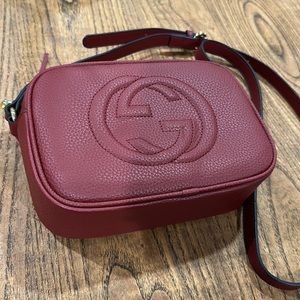 SOHO BURGUNDY CAMERA BAG VEGAN LEATHER